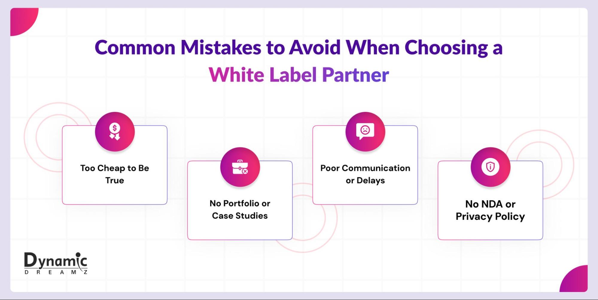 Common Mistakes to Avoid When Choosing a White Label Partner