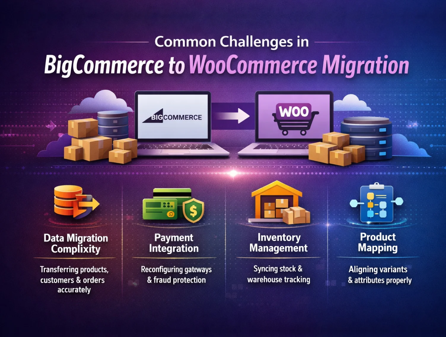 Common Challenges in BigCommerce to WooCommerce Migration